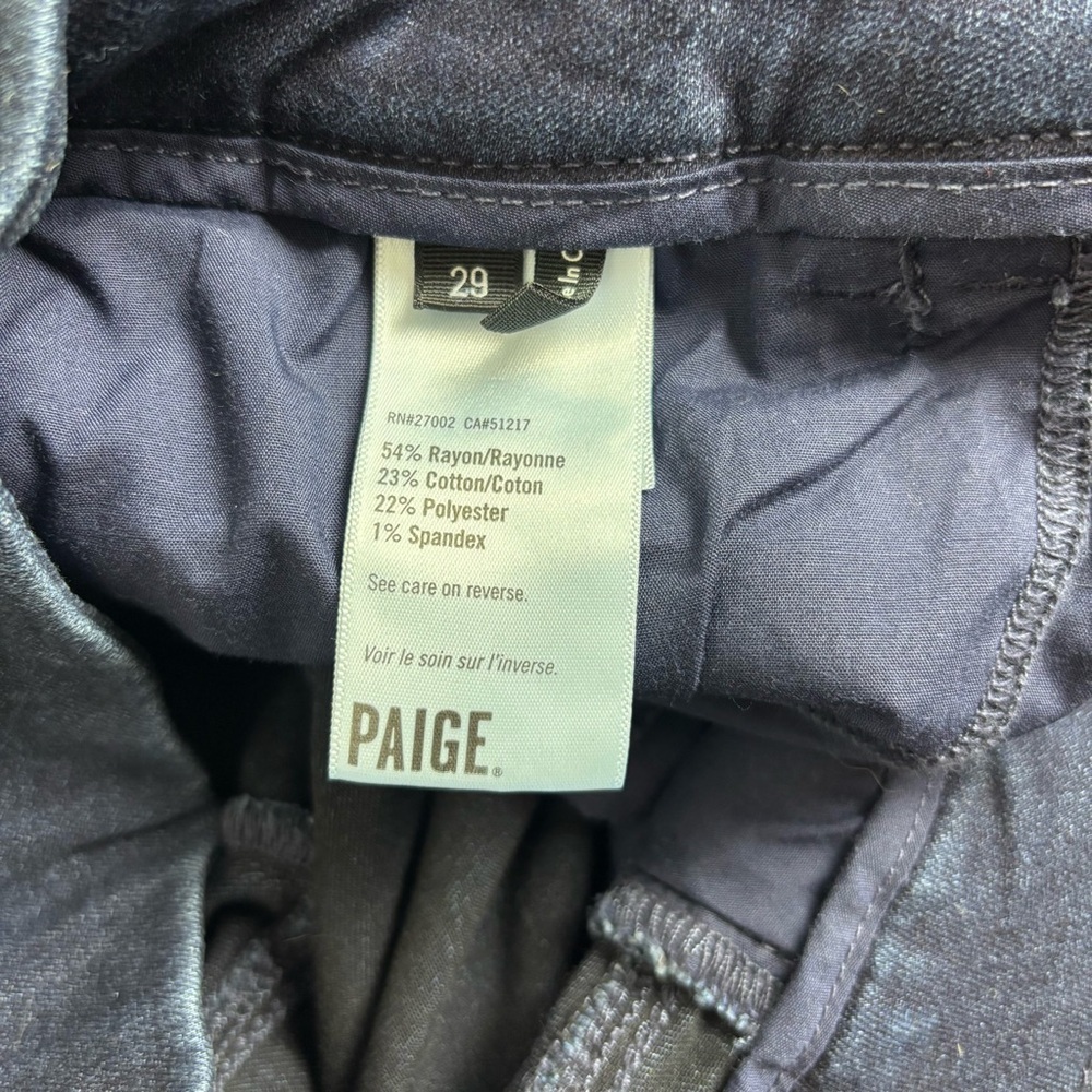 PAIGE Constance skinny jeans 29 dark wash split hem - Picture 10 of 11